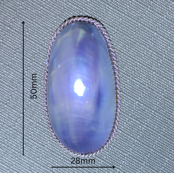 Sterling Silver Grey/blue Marbe