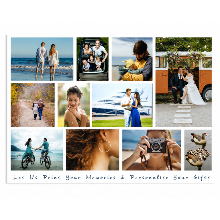 Personalised collage layout example