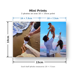 Three mini gloss photo prints