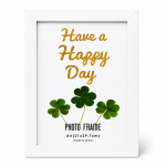 Plain white photo frame