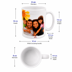 Personalised ceramic mug dimensions