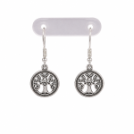 Sterling silver tree of life earrings