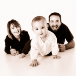 Sepia Family Photo Print