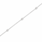 Sterling Silver Oval on Ball Chain